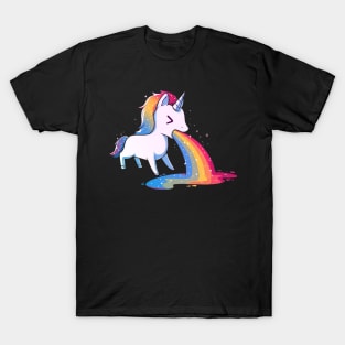 Unicorn Puking Rainbow T-Shirt